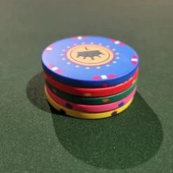 500 Jetons De Cash Game "MAJESTIC" - 1 Seul Exemplaire - Ne Sera Pas Rééditée - 1/2/10/50/200 -Cartes Production 500 jetons de cash game majestic 1 seul exemplaire ne sera pas reeditee 121050200 2