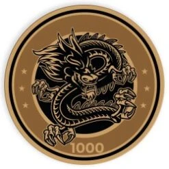 500 Jetons De Cash Game Série "CHINESE DRAGON" - 1 Seul Exemplaire - Ne Sera Pas Rééditée - 5/10/25/100/500/1000 -Cartes Production 500 jetons de cash game serie chinese dragon 1 seul exemplaire ne sera pas reeditee 510251005001000 10