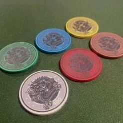 500 Jetons De Cash Game Série "CHINESE DRAGON" - 1 Seul Exemplaire - Ne Sera Pas Rééditée - 5/10/25/100/500/1000 -Cartes Production 500 jetons de cash game serie chinese dragon 1 seul exemplaire ne sera pas reeditee 510251005001000 2