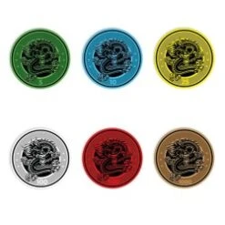 500 Jetons De Cash Game Série "CHINESE DRAGON" - 1 Seul Exemplaire - Ne Sera Pas Rééditée - 5/10/25/100/500/1000 -Cartes Production 500 jetons de cash game serie chinese dragon 1 seul exemplaire ne sera pas reeditee 510251005001000 4