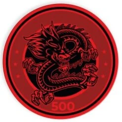 500 Jetons De Cash Game Série "CHINESE DRAGON" - 1 Seul Exemplaire - Ne Sera Pas Rééditée - 5/10/25/100/500/1000 -Cartes Production 500 jetons de cash game serie chinese dragon 1 seul exemplaire ne sera pas reeditee 510251005001000 9