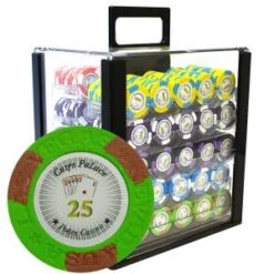 Bird Cage De 1000 Jetons De Poker "LAS VEGAS" - Version TOURNOI - En Clay Composite 14 G