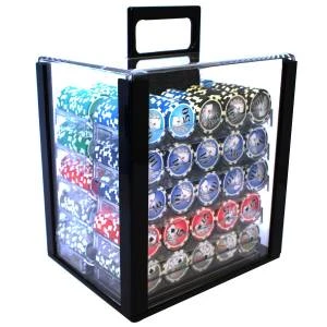 Bird Cage De 1000 Jetons De Poker "YING YANG" - Version CASH GAME - ABS Insert Métallique 12 G. 3 Bird Cage De 1000 Jetons De Poker "YING YANG" - Version CASH GAME - ABS Insert Métallique 12 G. – Image 3