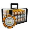 Bird Cage De 600 Jetons De Poker "CROWN" - Version CASH GAME - En Clay Composite 14 G