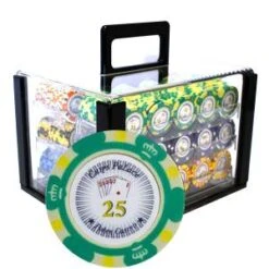 Bird Cage De 600 Jetons De Poker "CROWN" - Version TOURNOI - En Clay Composite 14 G