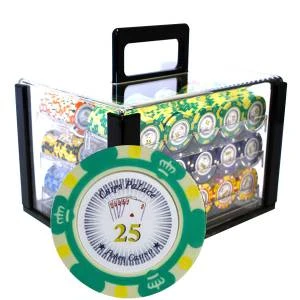 Bird Cage De 600 Jetons De Poker "CROWN" - Version TOURNOI - En Clay Composite 14 G 1 Bird Cage De 600 Jetons De Poker "CROWN" - Version TOURNOI - En Clay Composite 14 G