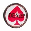 Bouton Dealer "PS"- En Plexiglass - 70 X 20 Mm