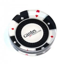 Bouton Dealer "CARTES-PROD" - 82 X 20 Mm - En Acrylique - Transparent -Cartes Production bouton dealer cartes prod 82 x 20 mm en acrylique transparent 2