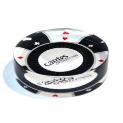 Bouton Dealer "CARTES-PROD" - 82 X 20 Mm - En Acrylique - Transparent