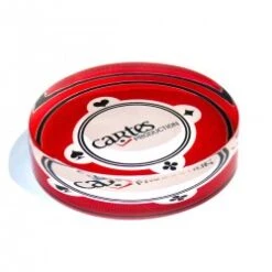 Bouton Dealer "CP" - 82 X 20 Mm - En Acrylique - Transparent