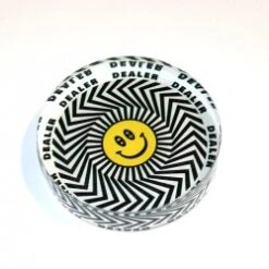 Bouton Dealer "EMOJI" - 82 X 20 Mm - En Acrylique - Transparent -Cartes Production bouton dealer emoji 82 x 20 mm en acrylique transparent 2