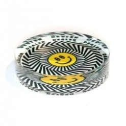 Bouton Dealer "EMOJI" - 82 X 20 Mm - En Acrylique - Transparent