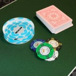 Bouton Dealer "SEVENTIES" - 82 X 20 Mm - En Acrylique - Transparent