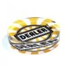 Bouton Dealer "SLOT MACHINE" - 82 X 20 Mm - En Acrylique - Transparent