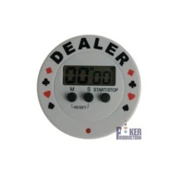 Bouton Dealer Timer TEXAS HOLDEM - En Pvc – Avec Sonnerie