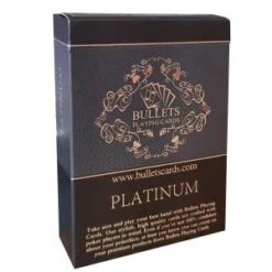 Bullets "PLATINIUM" - Jeu De 54 Cartes 100% Plastique - 2 Index Jumbo - Format Poker -Cartes Production bullets jeu de 54 cartes 100 plastique 4 index jumbo format poker 12