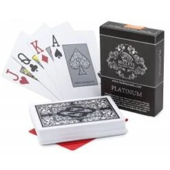 Bullets "PLATINIUM" - Jeu De 54 Cartes 100% Plastique - 2 Index Jumbo - Format Poker -Cartes Production bullets jeu de 54 cartes 100 plastique 4 index jumbo format poker 14