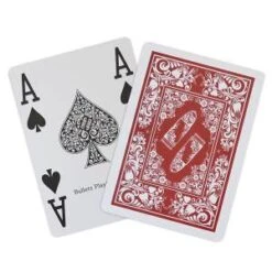 Bullets "DUO PACK" - 2 Jeux De 54 Cartes 100% Plastique - Format Poker -Cartes Production bullets jeu de 54 cartes 100 plastique 4 index jumbo format poker 24