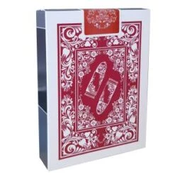 Bullets "RED" - Jeu De 54 Cartes 100% Plastique - 4 Index Jumbo - Format Poker