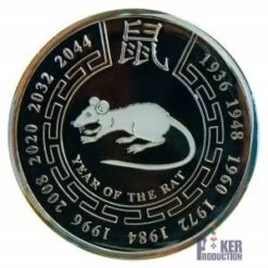 Card Guard "RAT" – 2 Faces Différentes – 50mm-en Laiton