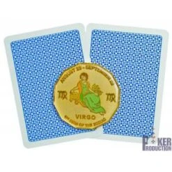 Card Guard "VIERGE" – 2 Faces Différentes – 50mm- En Laiton -Cartes Production card guard en laiton vierge 2 faces differentes 50mm 2