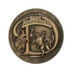 Card Guard "FOUR HORSEMEN" – 45mm - En Laiton- EDITION LIMITÉE