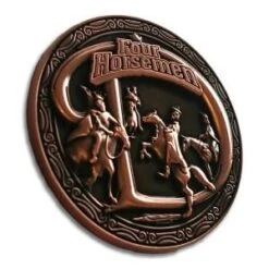 Card Guard "FOUR HORSEMEN" – 45mm - En Laiton- EDITION LIMITÉE -Cartes Production card guard four horsemen 45mm en laiton edition limitee 5