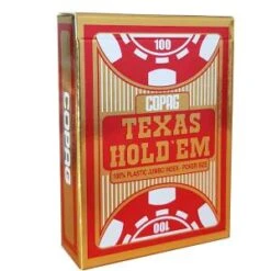 Cartouche De 12 Jeux Copag "TEXAS HOLD'EM GOLD" -Cartes Production cartouche copag gold 12 jeux de 54 cartes 100 plastique format poker 2 index jumbo 2