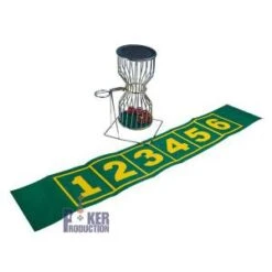 "CHUCK A LUCK" En Métal 25 Cm – Avec Tapis De Jeu En Feutrine Verte