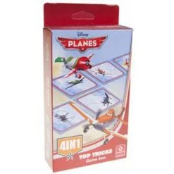 CARTAMUNDI Coffret De Jeux "PLANES" 4 En 1 - Jeu De 66 Cartes