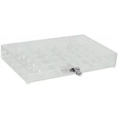 Rack De Rangement "LOCKED" Pour 500 Jetons De Poker – En Acrylique – Avec Fermoir à Clé