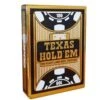 Copag "TEXAS HOLD'EM GOLD NOIR" - Jeu De 55 Cartes 100% Plastique – Format Poker – 2 Index Jumbo