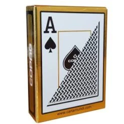 Copag "TEXAS HOLD'EM GOLD NOIR" - Jeu De 55 Cartes 100% Plastique – Format Poker – 2 Index Jumbo -Cartes Production copag gold jeu de 54 cartes 100 plastique format poker 2 index jumbo 2
