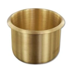 Cup Holder "SMALL - LAITON" Pour Table De Poker - 69 Mm X 52 Mm
