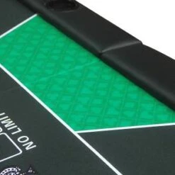 Dessus De Table De Poker "NO LIMIT GREEN" - 200 Cm X 100 Cm - Pliable - Pour 10 Joueurs -Cartes Production dessus de table de poker no limit green 200 cm x 100 cm pliable pour 10 joueurs 2