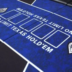 Dessus De Table De Poker "NO LIMIT BLUE" - 200 Cm X 100 Cm - Pliable - Pour 10 Joueurs -Cartes Production dessus de table de poker no limit pliable pour 10 joueurs 10
