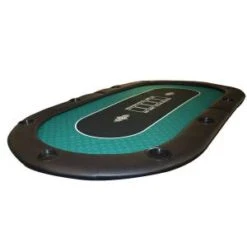 Dessus De Table De Poker "NO LIMIT UNI" - 200 Cm X 100 Cm - Pliable - Pour 10 Joueurs