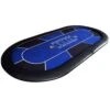 Dessus De Table De Poker "NO LIMIT BLUE" - 200 Cm X 100 Cm - Pliable - Pour 10 Joueurs
