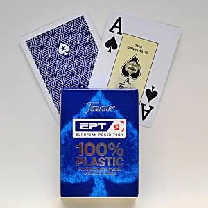 Fournier "EPT" BLEU - Jeu De 55 Cartes 100% Plastique – Format Poker - 2 Index Jumbo 2 Fournier "EPT" BLEU - Jeu De 55 Cartes 100% Plastique – Format Poker - 2 Index Jumbo – Image 2