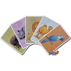 Jeu De Mémoire : Le Petit Jeu Des Animaux D'Afrique - Jeu De 32 Cartes Cartonnées Plastifiées - 100 X 65 -Cartes Production jeu de memoire le petit jeu des animaux d afrique jeu de 32 cartes cartonnees plastifiees 100 x 65 2