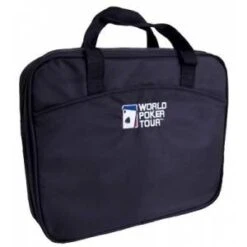 Mallette De Rangement "WPT" En Tissu Pour 400 Jetons De Poker - SANS Racks Transparents – Emplacements Pour 2 Jeux De Cartes