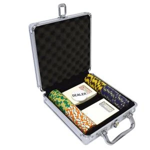 Mallette De 100 Jetons De Poker "CROWN" - Version TOURNOI - En Clay Composite 14 G - Avec Accessoires 4 Mallette De 100 Jetons De Poker "CROWN" - Version TOURNOI - En Clay Composite 14 G - Avec Accessoires – Image 4