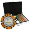 Mallette De 1000 Jetons De Poker "CROWN" - Version CASH GAME - En Clay Composite 14 G - Avec Accessoires