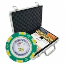 Mallette De 200 Jetons De Poker "CROWN" - En Version TOURNOI - En Clay Composite 14 G - Avec Accessoires