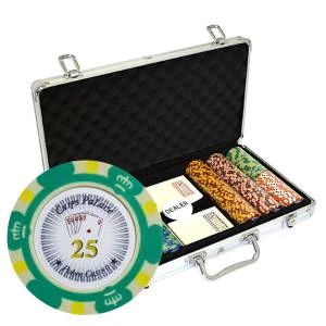 Mallette De 300 Jetons De Poker "CROWN" - Version TOURNOI - En Clay Composite 14 G - Avec Accessoires 1 Mallette De 300 Jetons De Poker "CROWN" - Version TOURNOI - En Clay Composite 14 G - Avec Accessoires