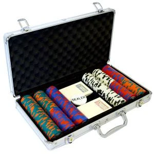 Mallette De 300 Jetons De Poker "LAS VEGAS" - Version CASH GAME - En Clay Composite 14 G - Avec Accessoires 3 Mallette De 300 Jetons De Poker "LAS VEGAS" - Version CASH GAME - En Clay Composite 14 G - Avec Accessoires – Image 3