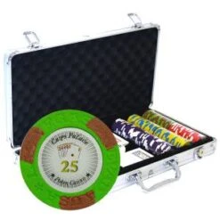 Mallette De 300 Jetons De Poker "LAS VEGAS" - Version TOURNOI - En Clay Composite 14 G - Avec Accessoires