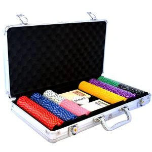 Mallette De 300 Jetons De Poker "SUITED COLOR" - En ABS Insert Métallique 12 G - Avec Accessoires 4 Mallette De 300 Jetons De Poker "SUITED COLOR" - En ABS Insert Métallique 12 G - Avec Accessoires – Image 4