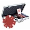 Mallette De 300 Jetons Poker "DICE" – En Plastique ABS Avec Insert Métallique 11,5g – Livré Avec 2 Jeux De Cartes Et Accessoires