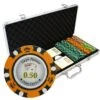 Mallette De 400 Jetons De Poker "CROWN" - Version CASH GAME - En Clay Composite 14 G - Avec Accessoires